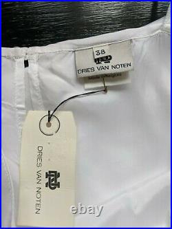 Dries Van Noten Vintage1990s White Rayon Slip Dress EU 38. Made In Belgium