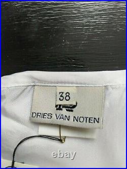 Dries Van Noten Vintage1990s White Rayon Slip Dress EU 38. Made In Belgium