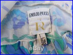 Emilio Pucci Formfit Rogers 60's Mod Boho Sexy Psychedelic Mini Slip Dress