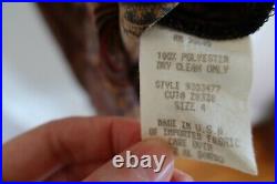EUC Vintage 90s Y2K Paisley & Lace Maxi Slip Dress ALT ASO Rachel Green 2 XS