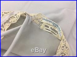EXTREMELY RARE Montenapoleone Vintage Italy Lace Sheer Bust Lingerie Gown Dress