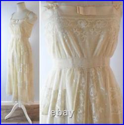 Edwardian lace wedding dress with under slip vintage bride registry