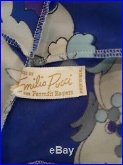 Emilio Pucci FormFit Rogers Slip Dress Vintage Size S