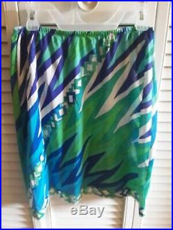 Emilio Pucci Formfit Rogers Vintage Lot Of 2 Mini Skirt Slips- Small