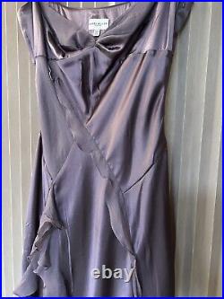 Exquisite KAREN MILLEN Vintage Silk Babydoll Cami Waterfall Midi Dress UK12 US8