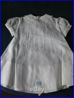 FELTMAN BROS Christening Dress, Vintage, Hand Emb, with Slip, New, Original Tags