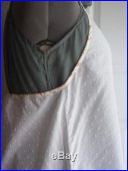 Fab Vintage Krista Larson flocked dot Flounce Slip Dress darling TEMP REDUCED