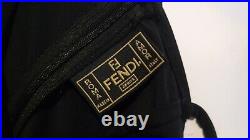 Fendi Zucca Vintage Slip Dress Black Small Fendi Logo Authentic S Xs 6 8 10