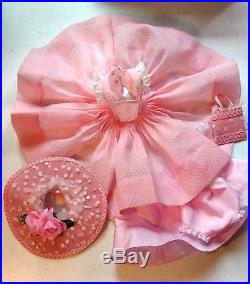 For Vintage 20 Cissy Pink 5 pc Dress/Slip Ensemble DollDreams By Natalie