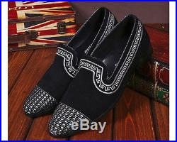 Fulinken 2 Color Sz 5-12 Vintage Suede Leather Loafers Dress Slip On Mens Shoes