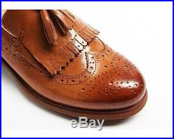 Fulinken 2 Color Vintage Slip On Leather Fringe Tassel Dress Loafer Womens Shoes