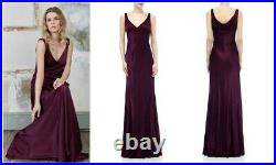 GHOST LONDON Cassidy Vintage Style Satin Evening Gown, Small, Slip Dress