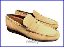 GIANNI VERSACE Suede Leather Medusa Loafers Slip On SUO 191 Mens US 9 EUR 42