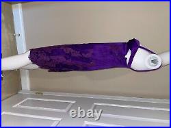GIANNI VERSACE c. 1996 vintage purple lace dress