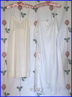 GORGEOUS VINTAGE VOLUP Mixed Era 60s-70s NWT/UNFLAWED Nylon Slip Lingerie Lot