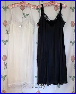 GORGEOUS VINTAGE VOLUP Mixed Era 60s-70s NWT/UNFLAWED Nylon Slip Lingerie Lot