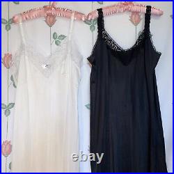 GORGEOUS VINTAGE VOLUP Mixed Era 60s-70s NWT/UNFLAWED Nylon Slip Lingerie Lot