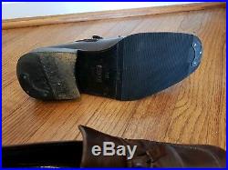 GUCCI Iconic Men's Vintage Brown Leather Tassel Slip-on Loafer Dress Shoe 41 E
