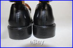 GUCCI Men's Size 9.5D Vintage Black Leather Slip Dress shoes Made In Italy