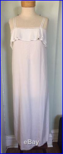 Gorgeous Chloe Vintage White Silk Maxi Dress Slip Sak's 5th Ave. Size Medium