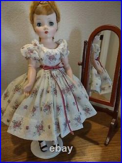 Gorgeous Day Dress & Slip Made To Fit 20 Vintage Madam Alexander Cissy Doll