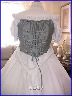 Gorgeous White Southern Belle Adult Sissy Dress size 18 + free petticoat