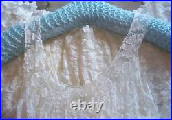 Gorgeous lace stretchy lace layering tunic slip dress over or under MP or KL