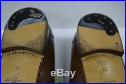 Gucci GG Loafers 225096 Moca 11 Slip on Men's Shoes Loafers VINTAGE Side Logo A