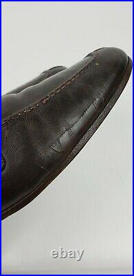 Gucci Mens 43S Antique HorseBit Brown Leather Loafers Slip On Made In Italy