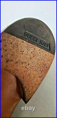 Gucci Vintage GG Horsebit Two Tone Brown Slip On Leather Loafers Sz. 44.5 M US 11