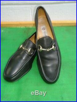 Gucci Vintage Horse Bit Driving Loafers Slip On Shoes Men Sz# 43 M
