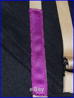 HELMUT LANG S/S 1996 Purple Applique Strap Slip Dress SIZE Vintage 90s Tech