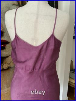 Hand Dyed Slip Dress 1950 Vintage Slip Dress Hand Dyed Purple