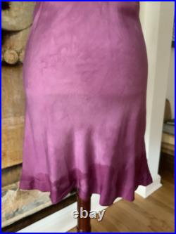 Hand Dyed Slip Dress 1950 Vintage Slip Dress Hand Dyed Purple