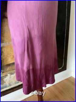 Hand Dyed Slip Dress 1950 Vintage Slip Dress Hand Dyed Purple