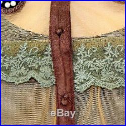 Hopeless Romantic Nataya Plus Vintage Collared Bead Gown Dress Slip Set 2X