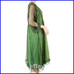 Hopeless Romantic by Nataya Plus Vintage Green Party Gown Dress Slip Set 2X