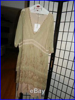Hopeless Romantic by Nataya Vintage BEIGE Party Gown Dress Slip