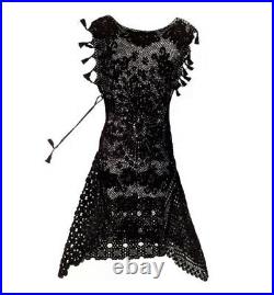 Jean Paul Gaultier Vintage Crochet Dress With Tassel Original Price $2,195