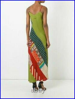Jean Paul Gaultier Vintage Patchwork Silk Slip Dress size 4
