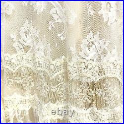 Jessica McClintock Vintage Wedding Formal 1920s Flapper Style Lace Dress Size 6