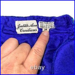 Judith Ann Creations Vintage Womens Dress Jacket Set Purple Medium Silk Slip
