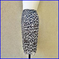 LEOPARD Animal Print 50s 1950's 60s 60's Vintage Nylon Skirt Dress Half Slip S M