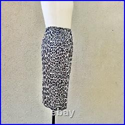 LEOPARD Animal Print 50s 1950's 60s 60's Vintage Nylon Skirt Dress Half Slip S M