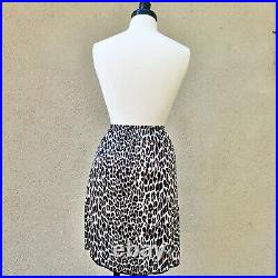 LEOPARD Animal Print 50s 1950's 60s 60's Vintage Nylon Skirt Dress Half Slip S M