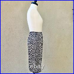 LEOPARD Animal Print 50s 1950's 60s 60's Vintage Nylon Skirt Dress Half Slip S M