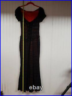 LIP SERVICE rare / vintage corset dress red&black size M