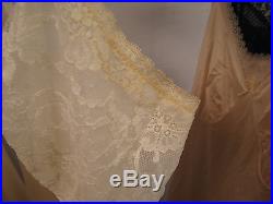 LOT of 110 Full Dress Slips Sheer Silk Rayon Nylon Cotton Acetate Lace New Vtg