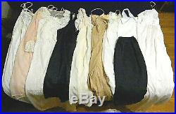 LOT of Vintage full Slips Nightgowns 10 pieces Aristocraft 60s 70s sleep dresses