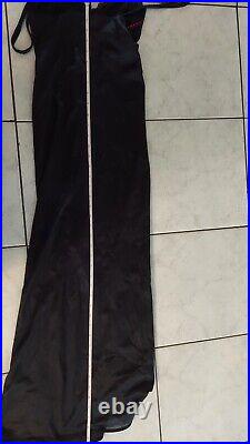 Ladies Black Vintage 1980's intimates Slip dress lingerie Lace Details Sz. XS-S